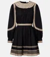 Ulla Johnson Fiora Cotton Poplin Minidress In Black