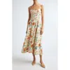 Ulla Johnson Fiora Floral Cotton Midi Dress In Multi