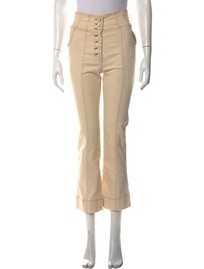 Pre-owned Ulla Johnson Flared Pants In Neutral