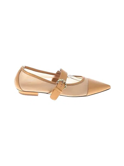 Pre-owned Ulla Johnson Flats In Gold
