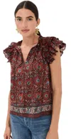 Ulla Johnson Fleur Top Pomegranate