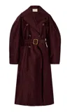 Ulla Johnson Fleur Trench In Burgundy