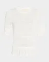 Ulla Johnson Aria Broderie-anglaise Blouse In Pristine