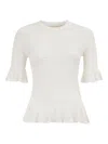 Ulla Johnson Flora Ruffled Knitted Top