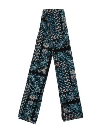 Pre-owned Ulla Johnson Floral Print Cover-up In Blue/neutrals