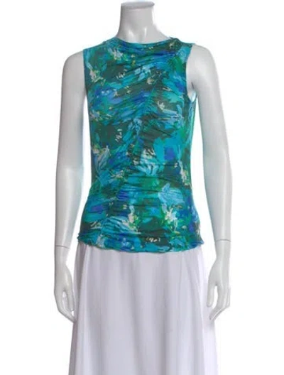 Pre-owned Ulla Johnson Floral Print Crew Neck Top W/ Tags In Multi