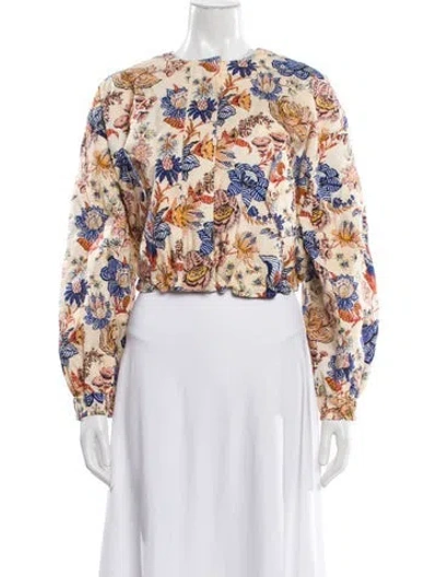 Pre-owned Ulla Johnson Floral Print Evening Jacket In Multi