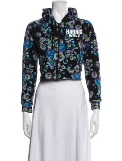 Pre-owned Ulla Johnson Floral Print Jacket In Black