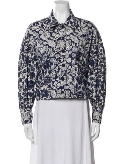 Pre-owned Ulla Johnson Floral Print Jacket In Multi