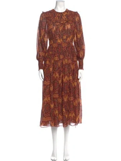 Pre-owned Ulla Johnson Floral Print Long Dress