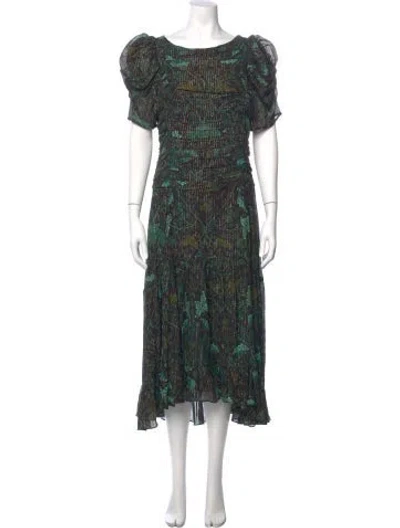 Pre-owned Ulla Johnson Floral Print Long Dress