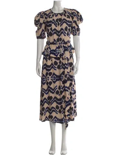 Pre-owned Ulla Johnson Floral Print Long Dress