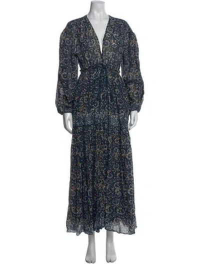 Pre-owned Ulla Johnson Floral Print Long Dress
