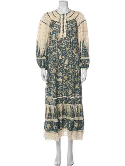 Pre-owned Ulla Johnson Floral Print Long Dress