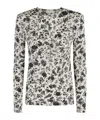 Ulla Johnson Floral-print Long-sleeve Top In White