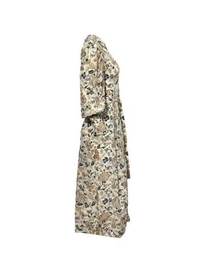 Pre-owned Ulla Johnson Floral-print Maxi Dress In Neutral