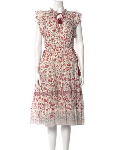 Pre-owned Ulla Johnson Floral Print Midi Length Dress