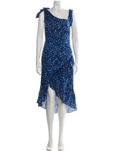 Pre-owned Ulla Johnson Floral Print Midi Length Dress In Multi