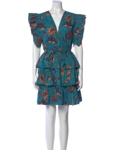 Pre-owned Ulla Johnson Floral Print Mini Dress