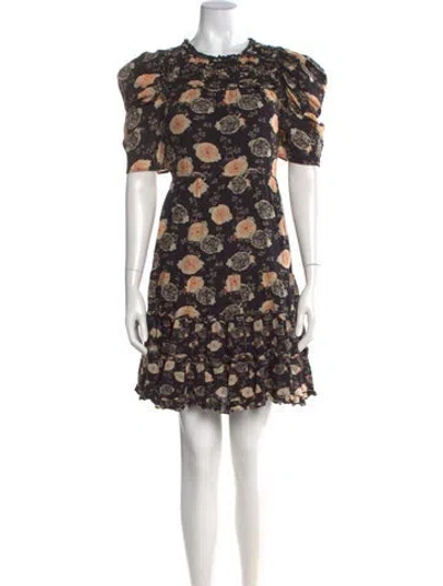 Pre-owned Ulla Johnson Floral Print Mini Dress