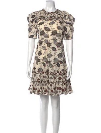 Pre-owned Ulla Johnson Floral Print Mini Dress