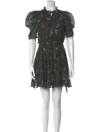 Pre-owned Ulla Johnson Floral Print Mini Dress