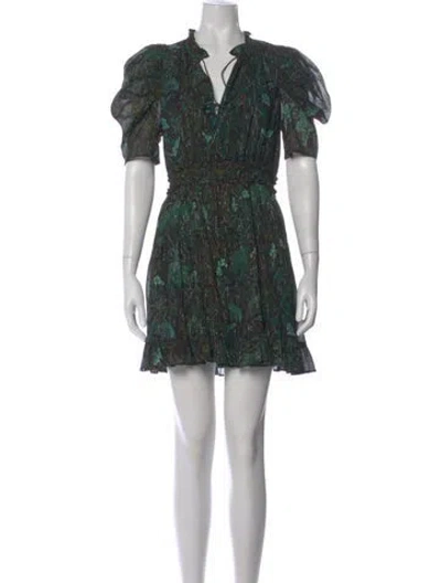 Pre-owned Ulla Johnson Floral Print Mini Dress