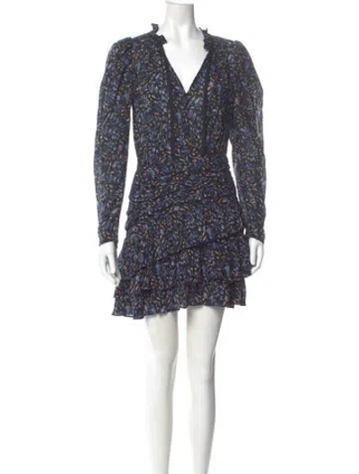 Pre-owned Ulla Johnson Floral Print Mini Dress In Multi