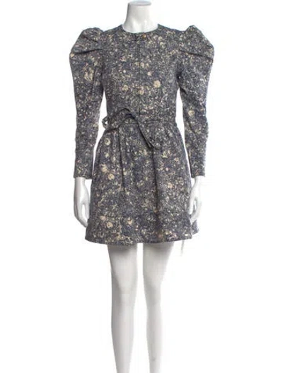 Pre-owned Ulla Johnson Floral Print Mini Dress In Multi