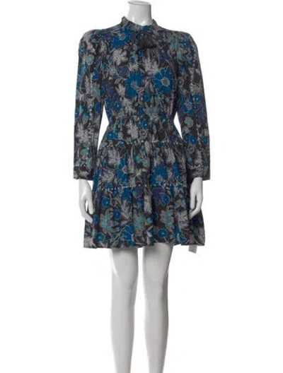 Pre-owned Ulla Johnson Floral Print Mini Dress In Multi