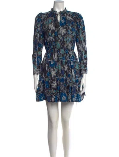 Pre-owned Ulla Johnson Floral Print Mini Dress In Multi