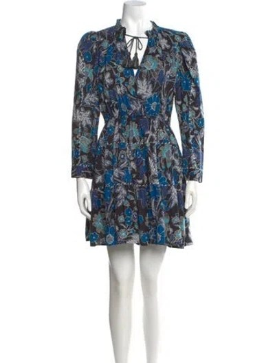 Pre-owned Ulla Johnson Floral Print Mini Dress W/ Tags In Multi