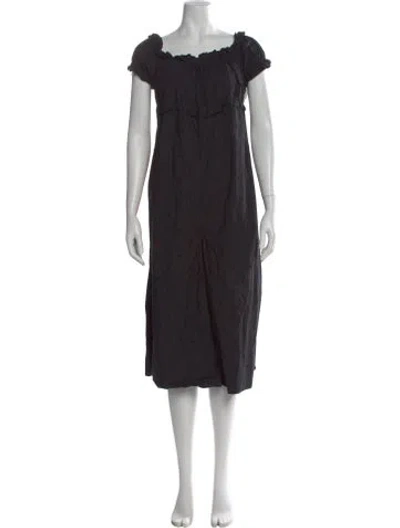 Pre-owned Ulla Johnson Floral Print Off-the-shoulder Jumpsuit In Black