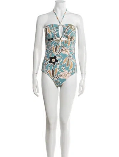 Pre-owned Ulla Johnson Floral Print One-piece W/ Tags In Multicolor