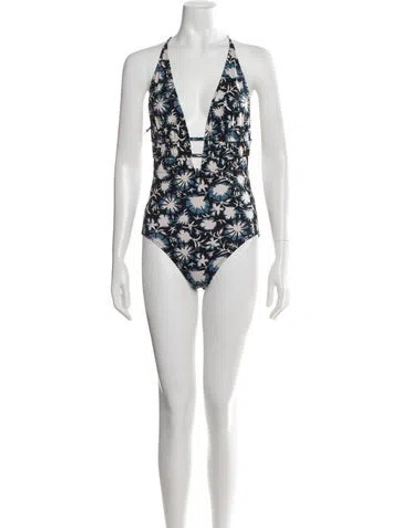 Pre-owned Ulla Johnson Floral Print One-piece W/ Tags In White