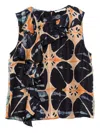 Ulla Johnson Floral-print Silk Blouse In Black