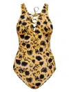 Ulla Johnson Floral-print Swimsuit In Yellow