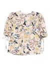 Ulla Johnson Perline Flutter Sleeve Top In Neutral