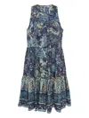 Ulla Johnson Mari Mini Dress In Portofino In Blue