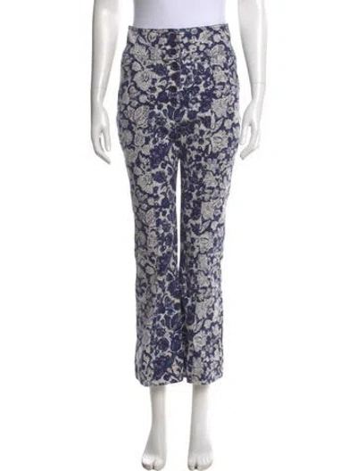 Pre-owned Ulla Johnson Floral Print Wide Leg Pants In Multi