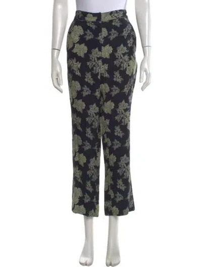 Pre-owned Ulla Johnson Floral Print Wide Leg Pants In Multi