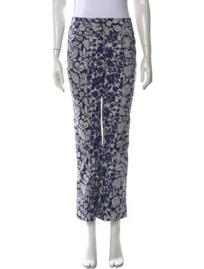 Pre-owned Ulla Johnson Floral Print Wide Leg Pants In Multi