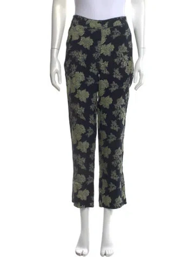 Pre-owned Ulla Johnson Floral Print Wide Leg Pants In Multicolor