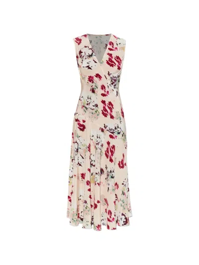 Ulla Johnson Elowen Floral-print Midi Dress In Neutral