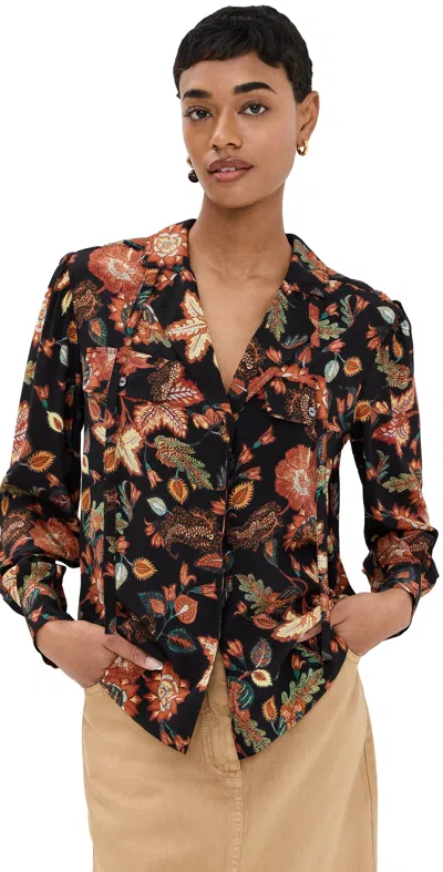 ULLA JOHNSON FLORIAN BLOUSE HELLEBORE