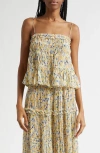 Ulla Johnson Florian Silk Tank Top In Daffodil In Brown
