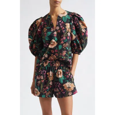 Ulla Johnson Florielle Cotton Top In Purple