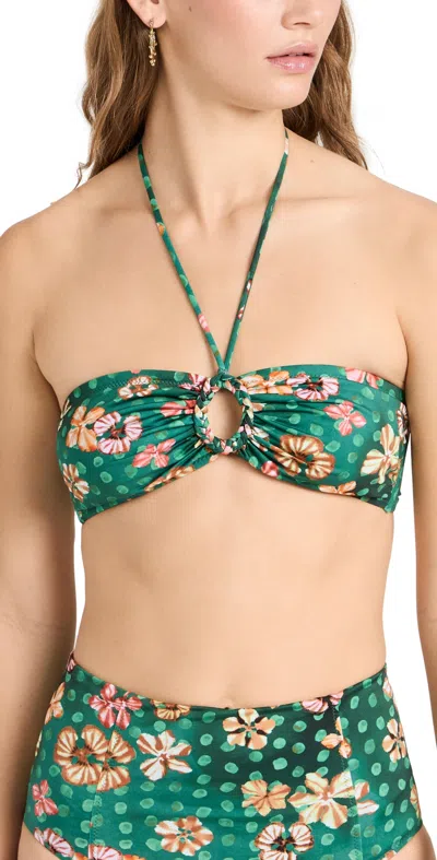 Ulla Johnson Flynn Bikini Top Veridian Xl