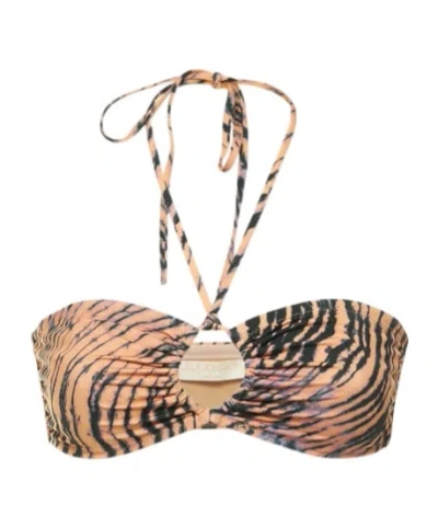 Ulla Johnson Formentera Printed Bikini Top In Multi