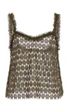 Ulla Johnson Francoise Lace Cotton-blend Top In Green